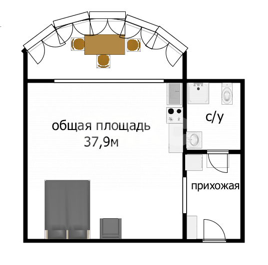 Фото №21: Студия 37 м² - Анапа, ул. Кирова, 1