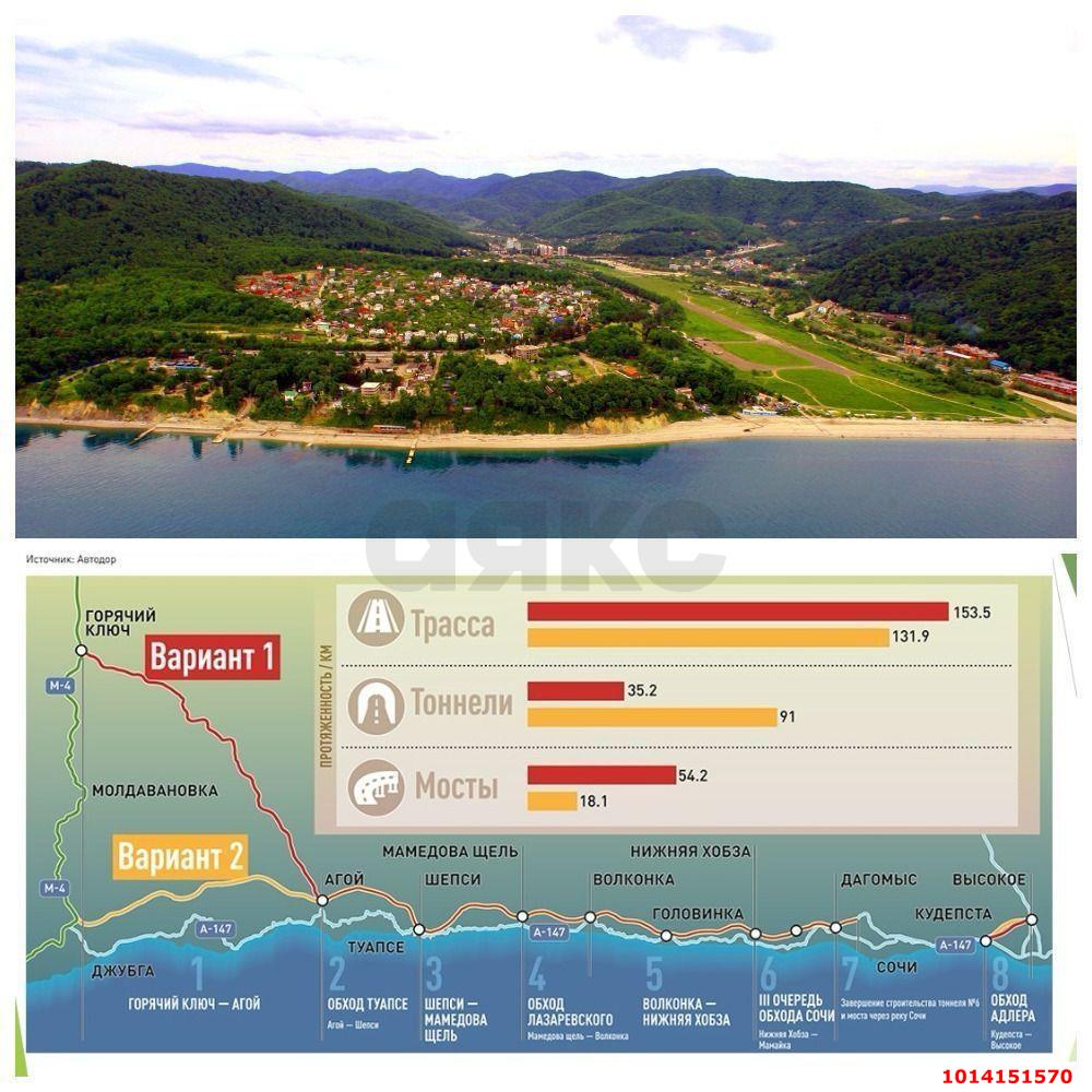 Фото №5: Земельный участок 9.7 сот. - Агой, ул. Горная