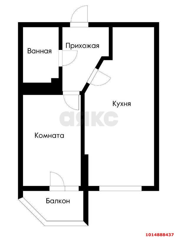 Фото №3: 1-комнатная квартира 36 м² - Краснодар, жилой комплекс Видный, ул. Командорская, 3к1