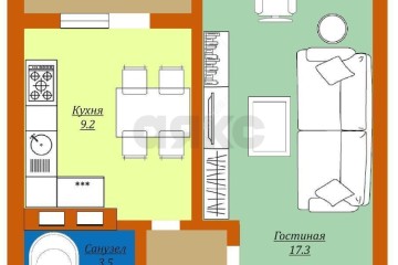 Фото №3: 1-комнатная квартира 37 м² - Краснодар, мкр. Парк Победы, ул. Героя Пешкова, 14