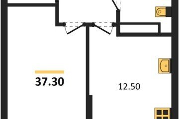 Фото №1: 1-комнатная квартира 37 м² - Краснодар, мкр. Прикубанский внутригородской округ, ул. Марины Цветаевой, 34