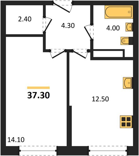 Фото №1: 1-комнатная квартира 37 м² - Краснодар, Догма Парк, мкр. Прикубанский внутригородской округ, ул. Марины Цветаевой, 34