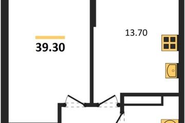 Фото №1: 1-комнатная квартира 39 м² - Краснодар, мкр. Прикубанский внутригородской округ, ул. Марины Цветаевой, 34
