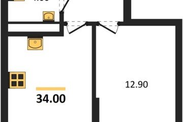 Фото №1: 1-комнатная квартира 34 м² - Краснодар, мкр. Прикубанский внутригородской округ, ул. Марины Цветаевой, 34