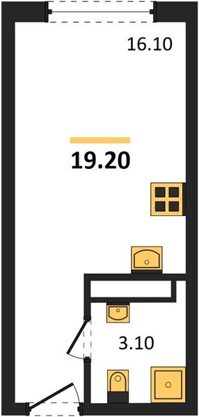 Фото №1: Студия 19 м² - Краснодар, Догма Парк, мкр. Прикубанский внутригородской округ, ул. Марины Цветаевой, 34