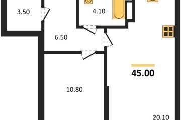 Фото №1: 1-комнатная квартира 45 м² - Краснодар, мкр. Прикубанский внутригородской округ, ул. Марины Цветаевой, 34