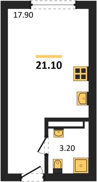 Фото №1: Студия 21 м² - Краснодар, Догма Парк, мкр. Прикубанский внутригородской округ, ул. Марины Цветаевой, 34