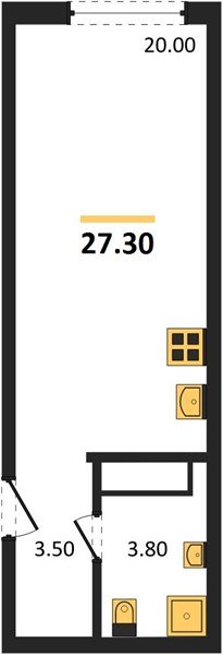 Фото №1: Студия 27 м² - Краснодар, Догма Парк, мкр. Прикубанский внутригородской округ, ул. Марины Цветаевой, 34