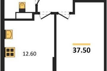 Фото №1: 1-комнатная квартира 37 м² - Краснодар, мкр. Прикубанский внутригородской округ, ул. Марины Цветаевой, 34