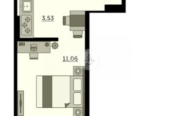Фото №4: Студия 29 м² - Ростов-на-Дону, мкр. жилой комплекс Сердце Ростова 2, ул. Ларина, 45с11
