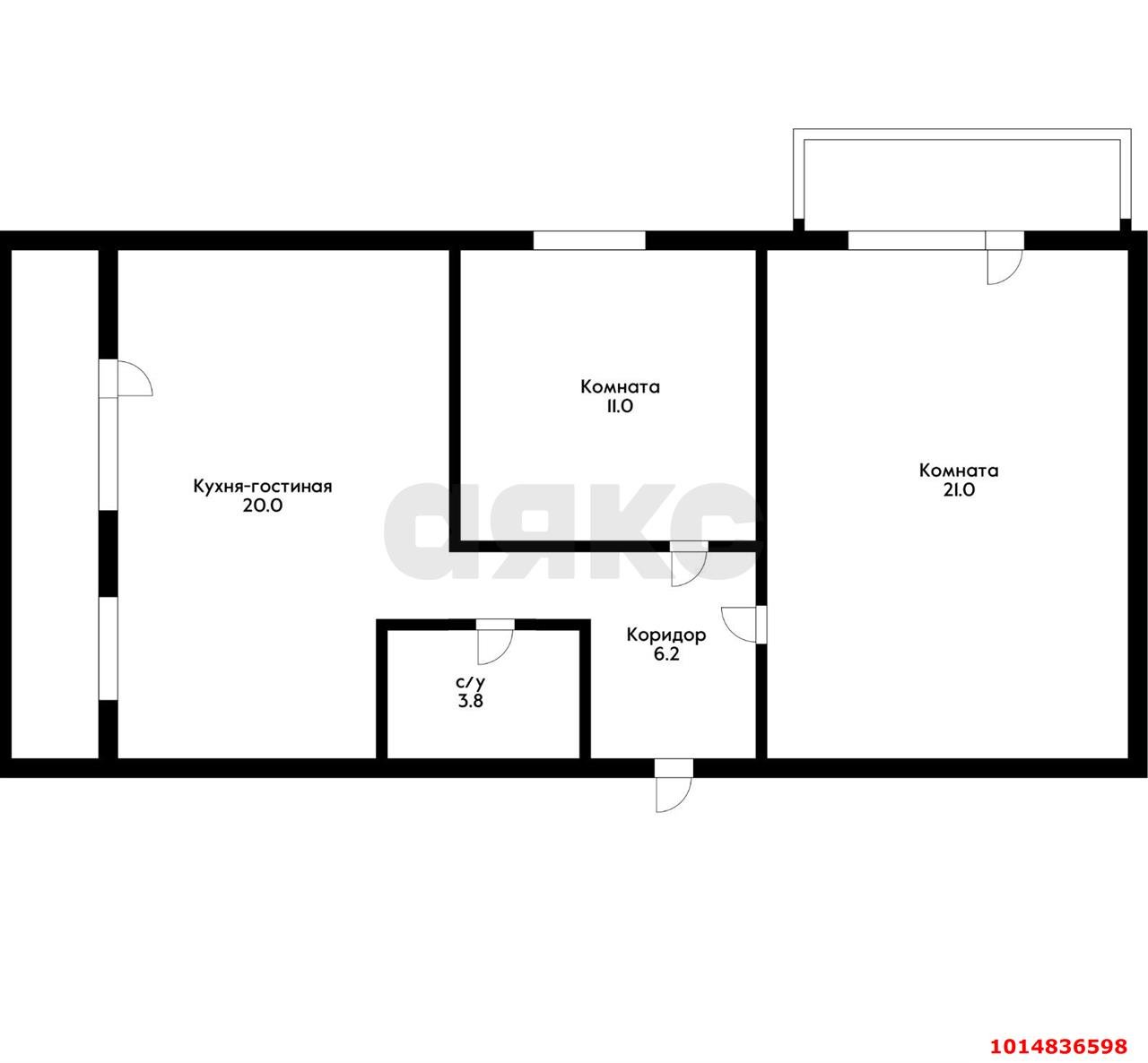 Фото №15: 2-комнатная квартира 70 м² - Краснодар, Западный внутригородской округ, ул. Красная, 43