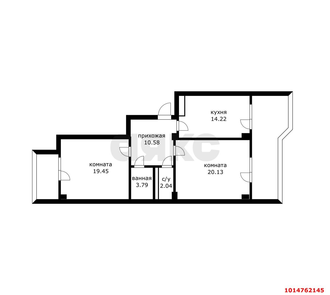 Фото №17: 2-комнатная квартира 70 м² - Краснодар, Кожзавод, ул. Минская, 122/6