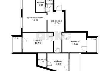 Фото №4: 4-комнатная квартира 86 м² - Краснодар, мкр. Юбилейный, пр-кт Чекистов, 31
