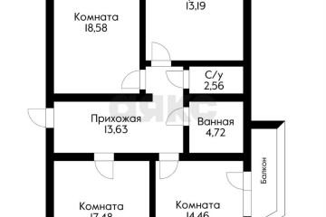 Фото №1: 3-комнатная квартира 100 м² - Краснодар, мкр. Юбилейный, пр-кт Чекистов, 1