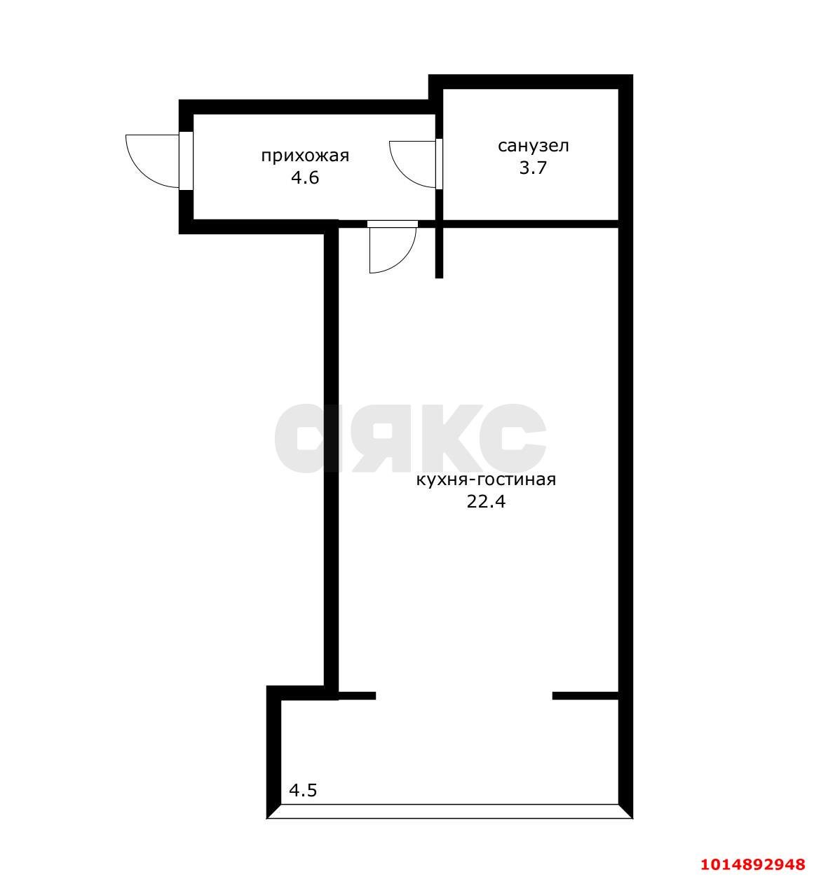 Фото №14: Студия 35 м² - Краснодар, Музыкальный, пер. Шаляпина, 2