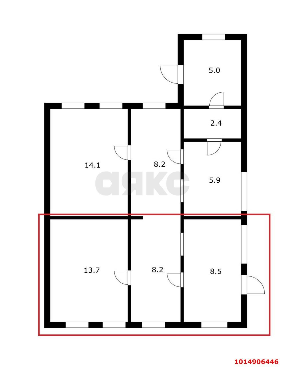Фото №17: Часть дома 61 м² + 3.76 сот. - Краснодар, Центральный внутригородской округ, мкр. Дубинка, ул. 9 Января, 43