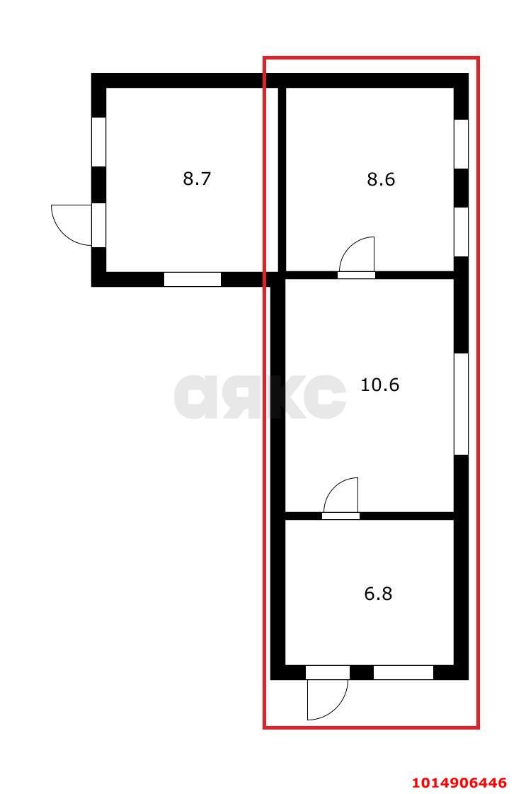 Фото №18: Часть дома 61 м² + 3.76 сот. - Краснодар, Центральный внутригородской округ, мкр. Дубинка, ул. 9 Января, 43