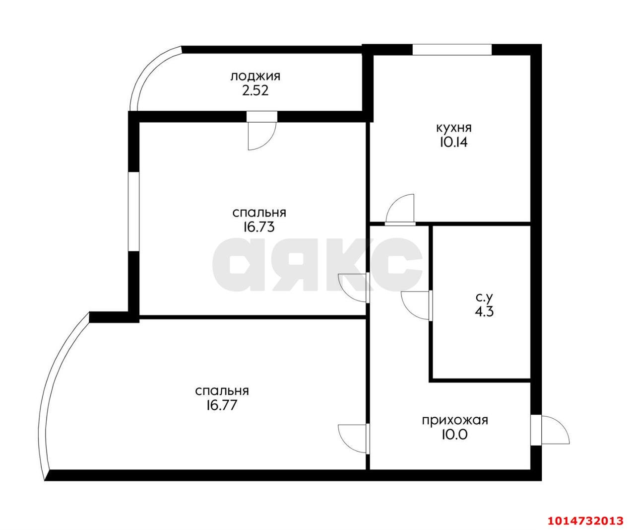 Фото №15: 2-комнатная квартира 62 м² - Краснодар, Кожзавод, жилой комплекс Резиденция, мкр. Западный внутригородской округ, ул. Кожевенная, 22