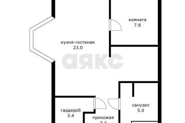 Фото №3: 1-комнатная квартира 40 м² - Краснодар, мкр. Завод Измерительных Приборов, ул. Зиповская, 34к2