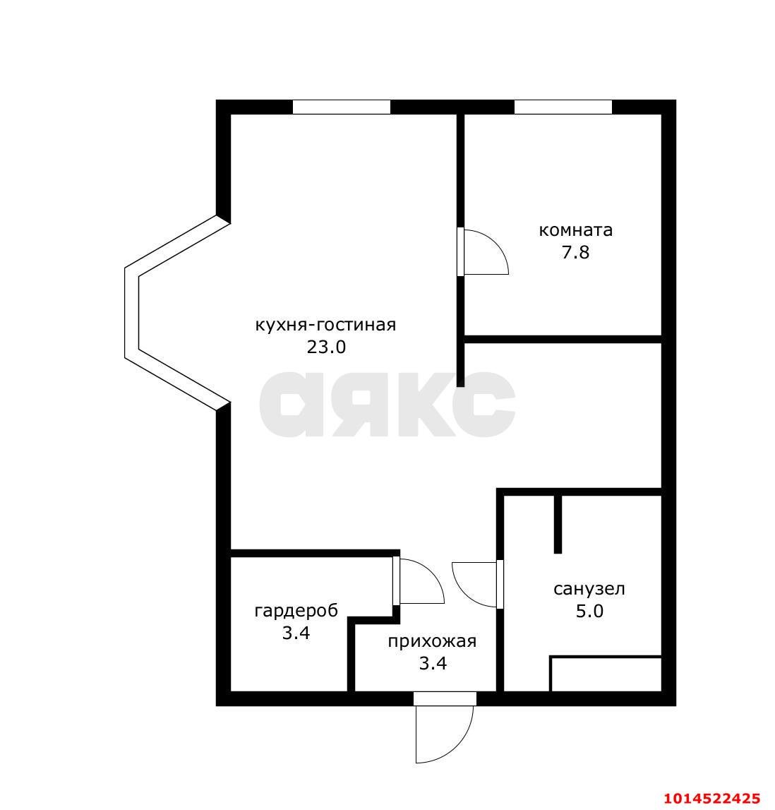 Фото №14: 1-комнатная квартира 40 м² - Краснодар, Завод Измерительных Приборов, ул. Зиповская, 34к2