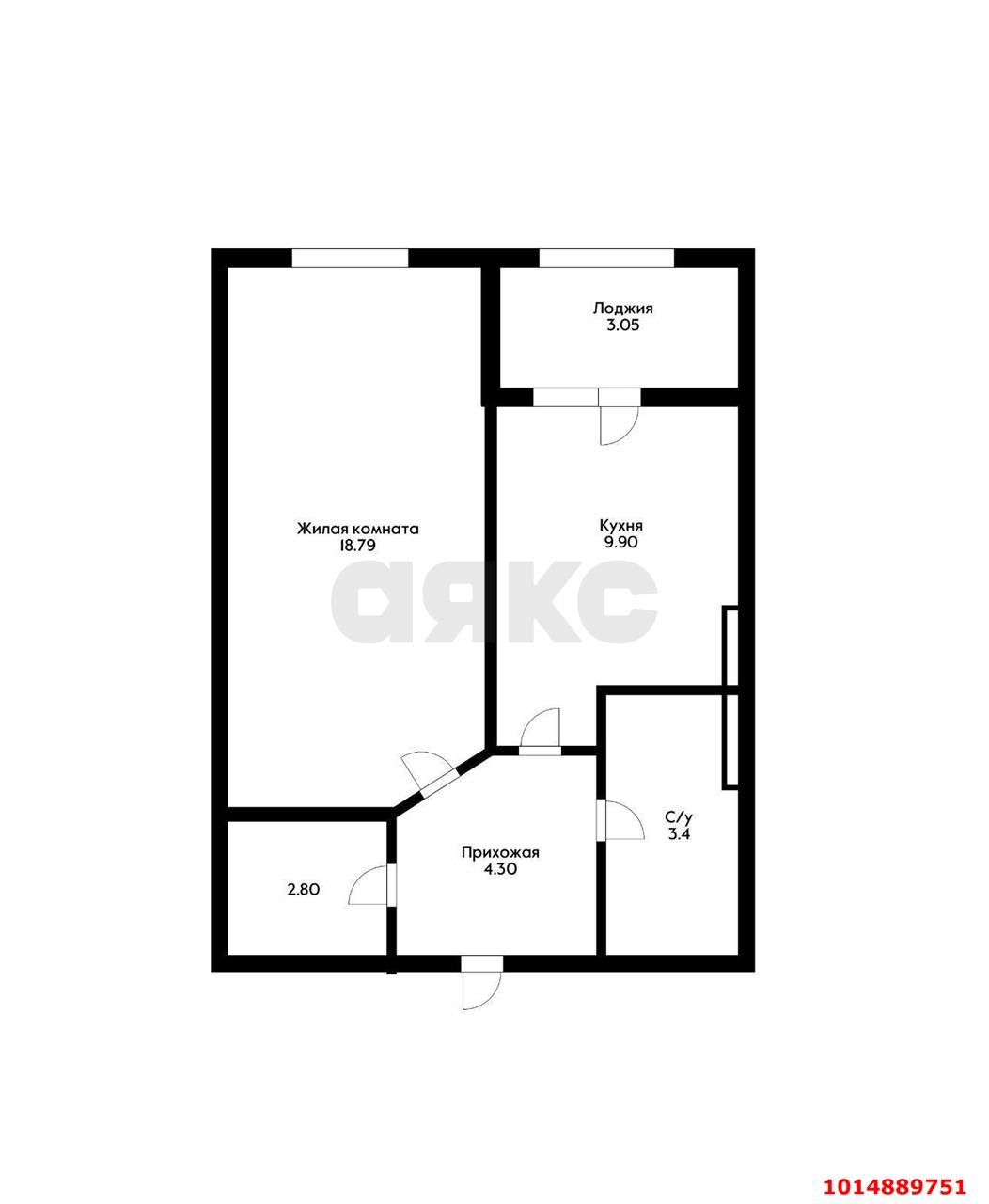 Фото №17: 1-комнатная квартира 44 м² - Краснодар, ЖК Большой, ул. Красная, 176лит5/4