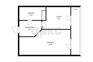 Фото №2: 1-комнатная квартира 45 м² - Краснодар, мкр. жилой комплекс Зеленодар, ул. 3-я Трудовая, 1/3