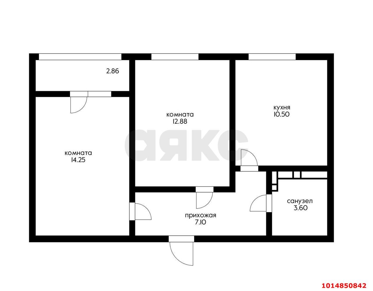 Фото №14: 2-комнатная квартира 49 м² - Краснодар, Карасунский внутригородской округ, ул. Владимира Жириновского, 1