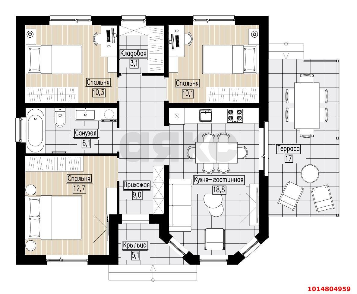 Фото №1: Дом 109 м² + 5 сот. - Анастасиевская, пер. Школьный, 10