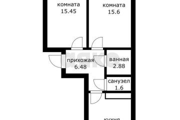 Фото №4: 2-комнатная квартира 58 м² - Краснодар, мкр. Славянский, ул. Заполярная, 37к1