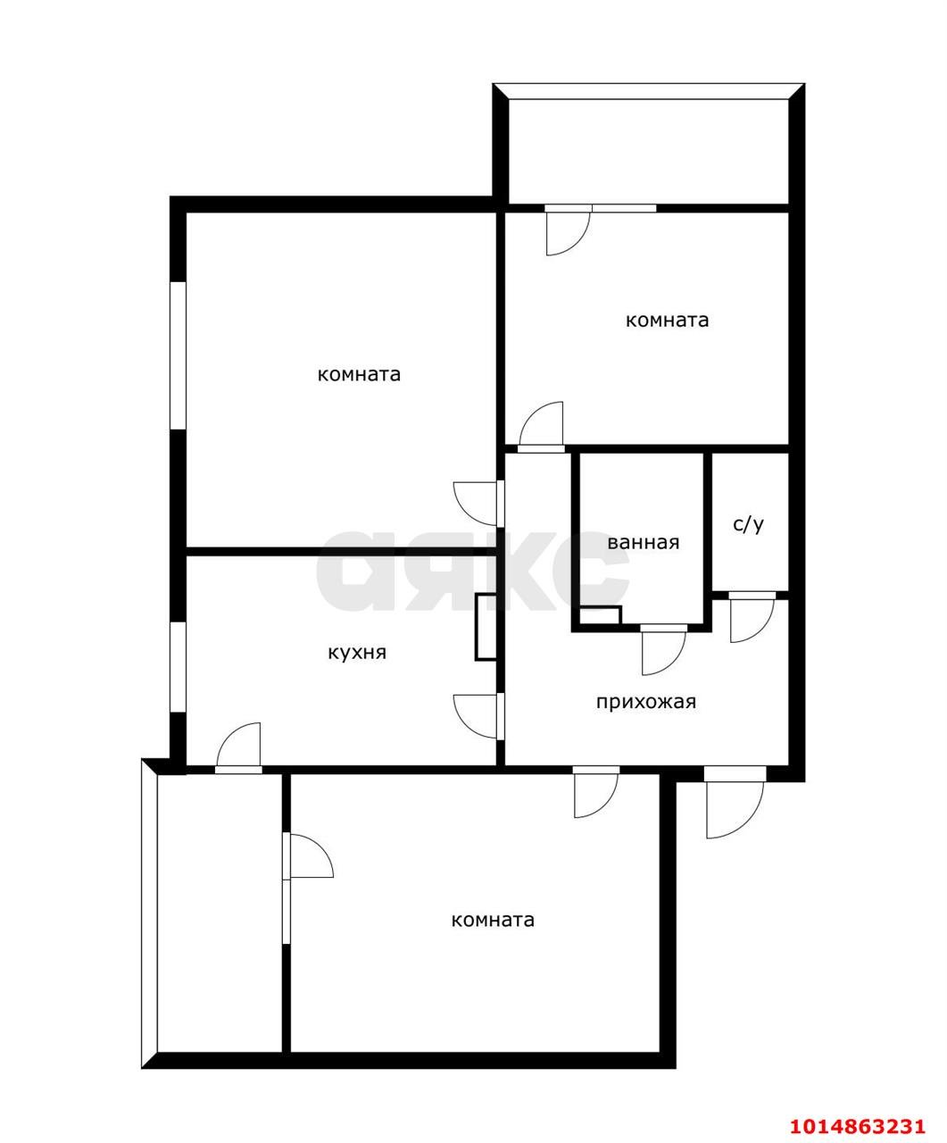 Фото №17: 3-комнатная квартира 90 м² - Краснодар, ЖК На Стахановской, ул. Стахановская, 1/3