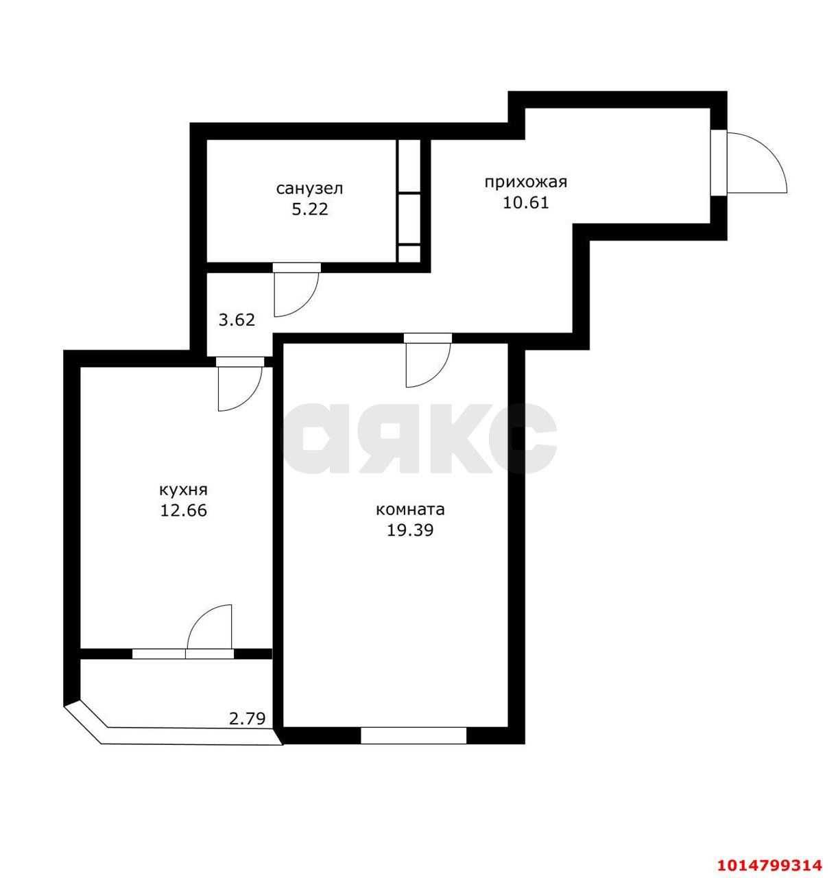 Фото №9: 1-комнатная квартира 55 м² - Краснодар, Солнечный, пр-кт Константина Образцова, 25к2