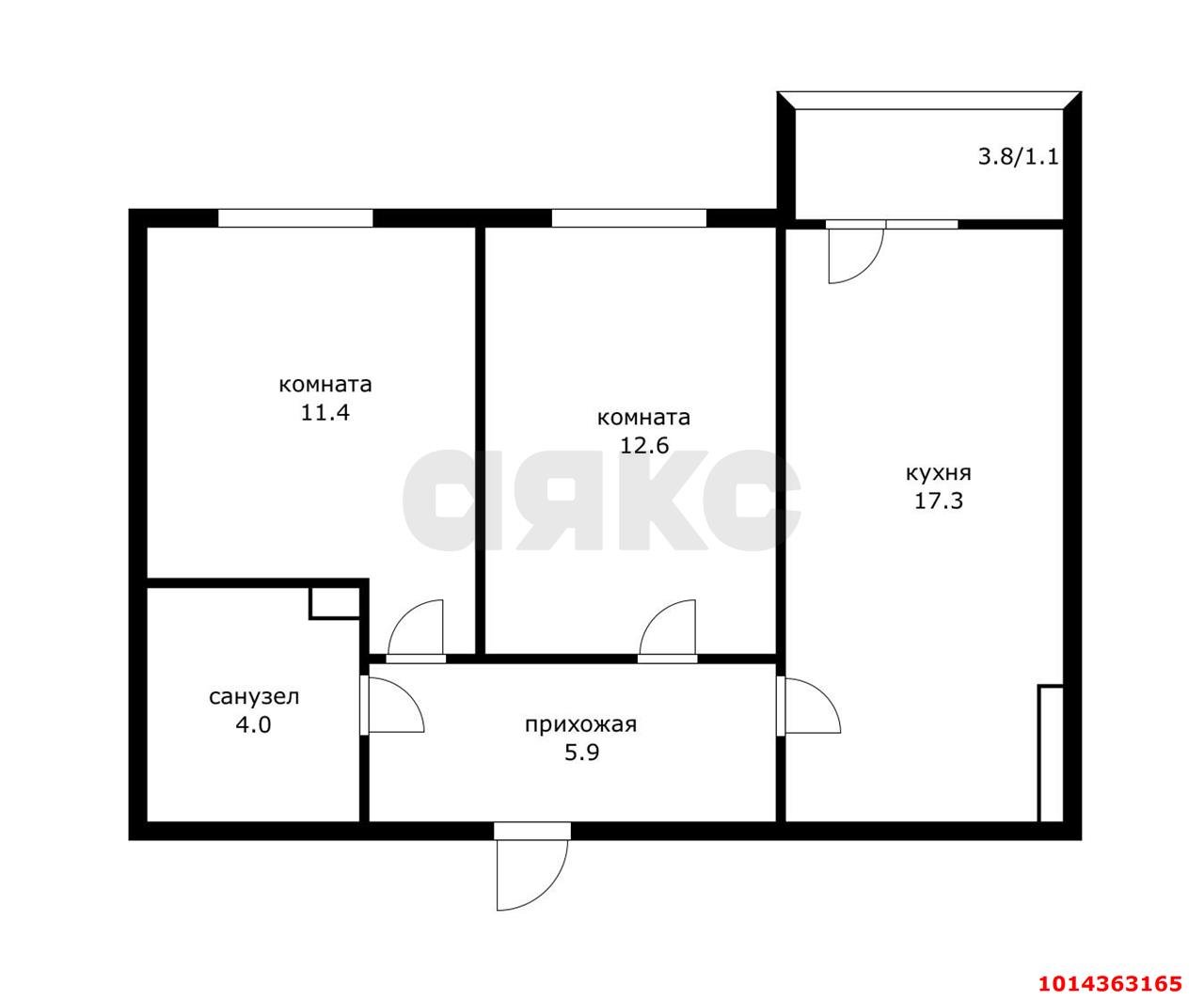 Фото №10: 2-комнатная квартира 51 м² - Краснодар, жилой комплекс Южане, ул. Даниила Смоляна, 80
