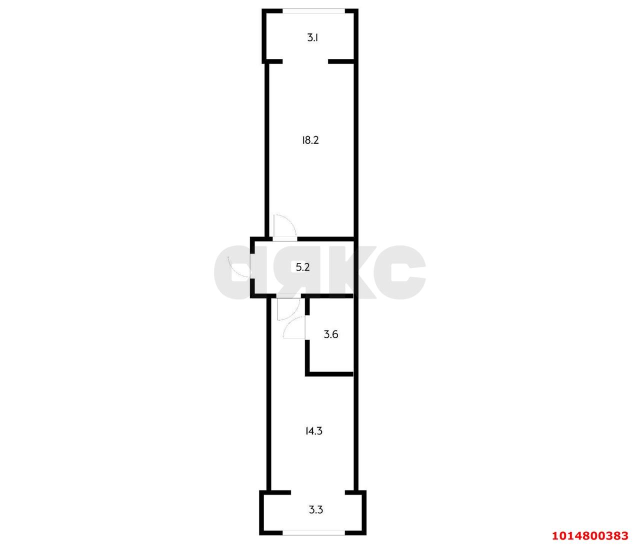 Фото №6: 2-комнатная квартира 47 м² - Краснодар, ЖК Жилой Квартал, ул. Куликова Поля, 6