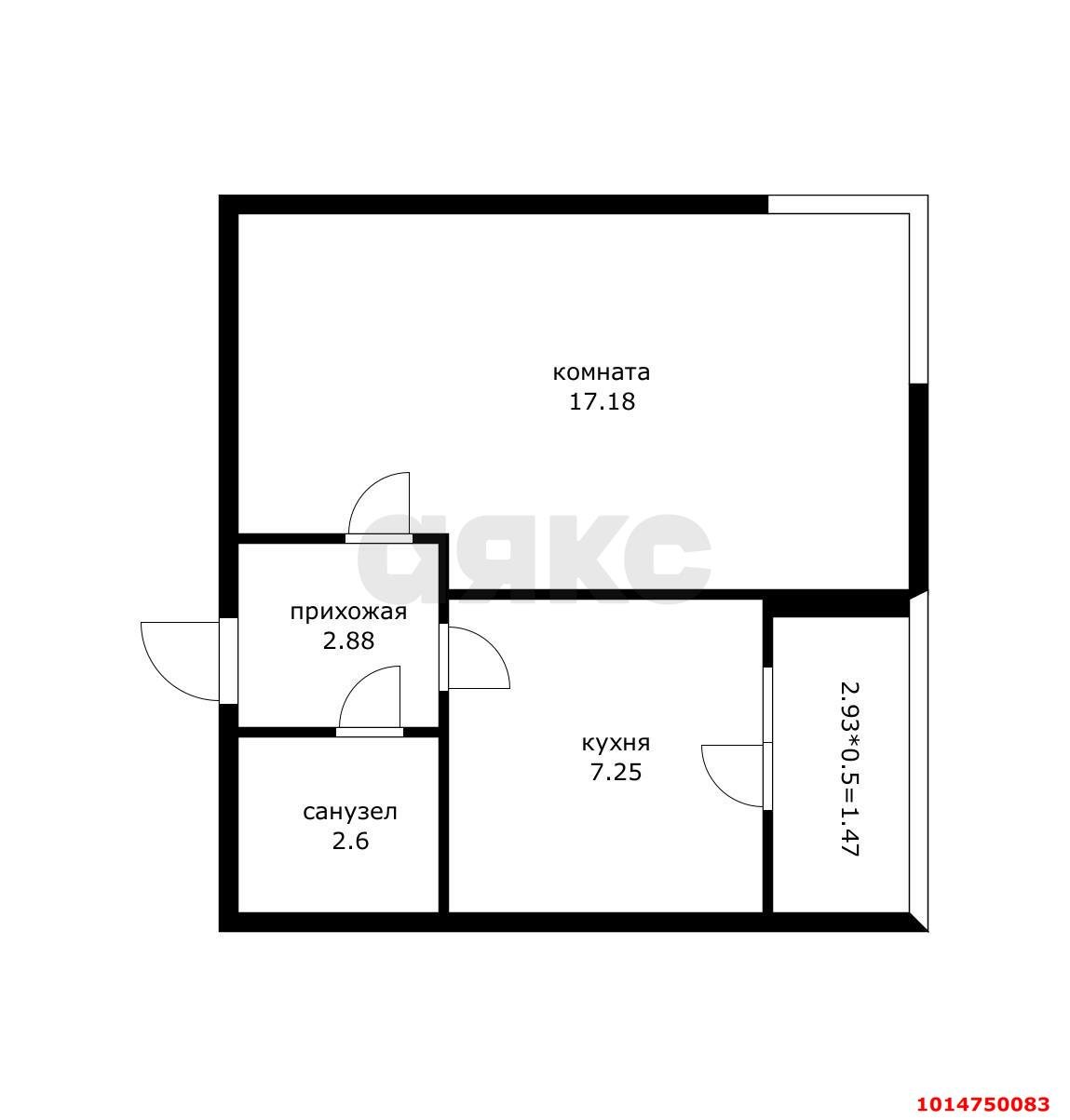 Фото №6: 1-комнатная квартира 31 м² - Адыгейск, мкр. ЖК Парковый, пр-кт Ленина, 21/7