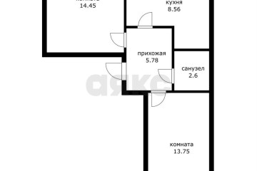 Фото №5: 2-комнатная квартира 47 м² - Адыгейск, мкр. ЖК Парковый, пр-кт Ленина, 21/7