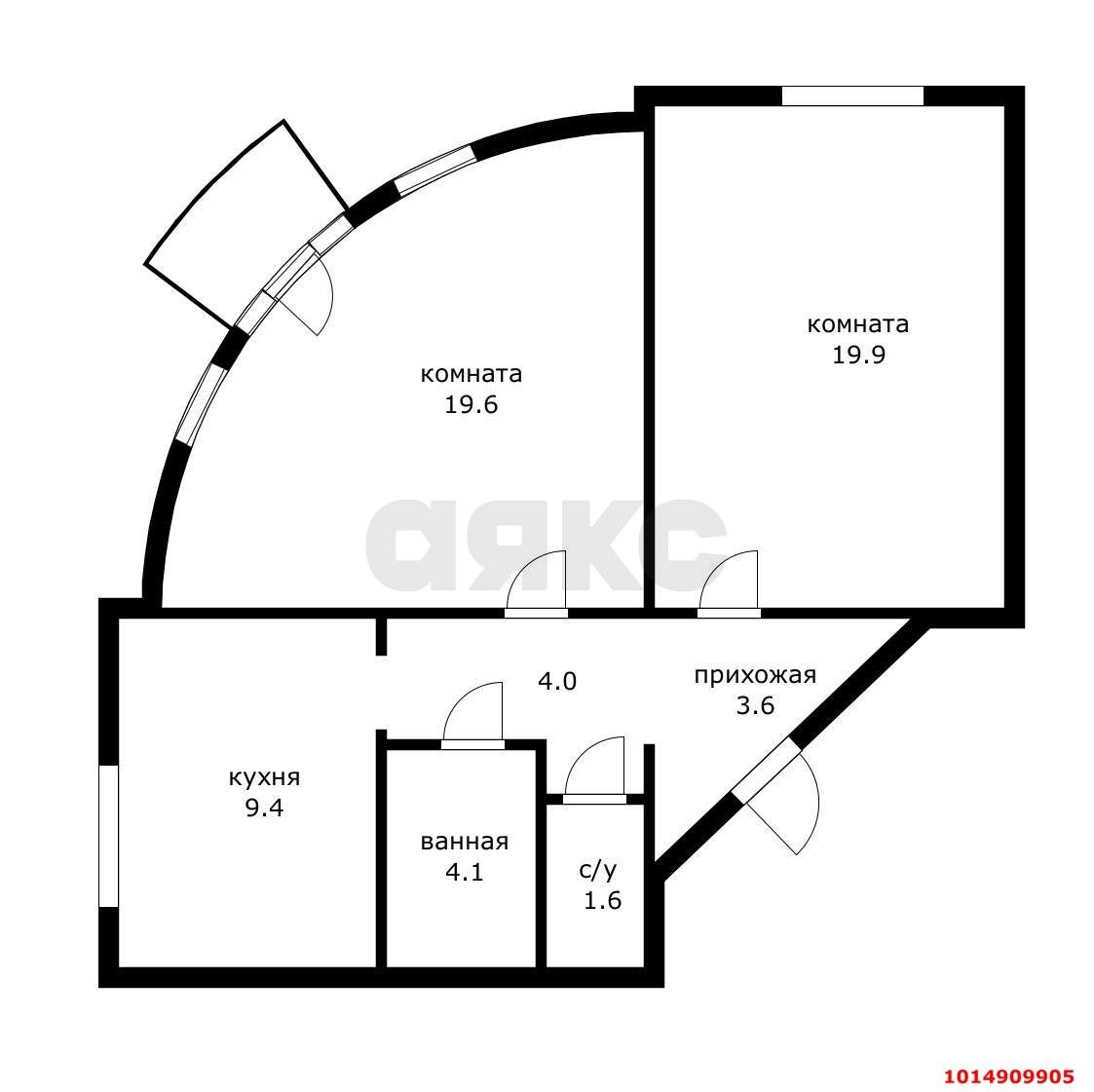 Фото №11: 2-комнатная квартира 62 м² - Краснодар, Западный внутригородской округ, ул. Рашпилевская, 42