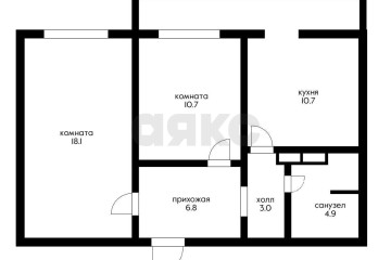 Фото №5: 2-комнатная квартира 62 м² - Краснодар, мкр. Гидростроителей, ул. Невкипелого, 12