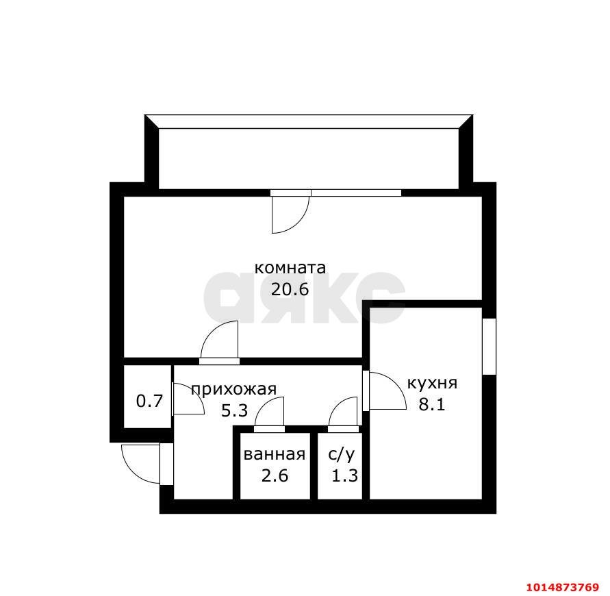 Фото №5: 1-комнатная квартира 42 м² - Краснодар, Фестивальный, ул. Фестивальная, 16