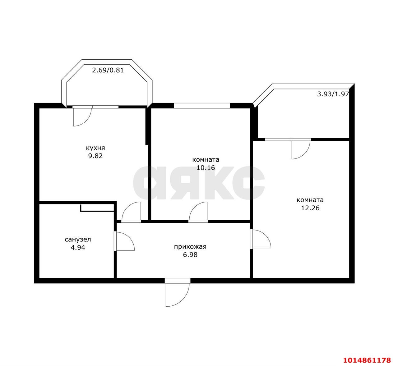 Фото №14: 2-комнатная квартира 51 м² - Краснодар, Светлоград, ул. Красных Партизан, 1/4к3
