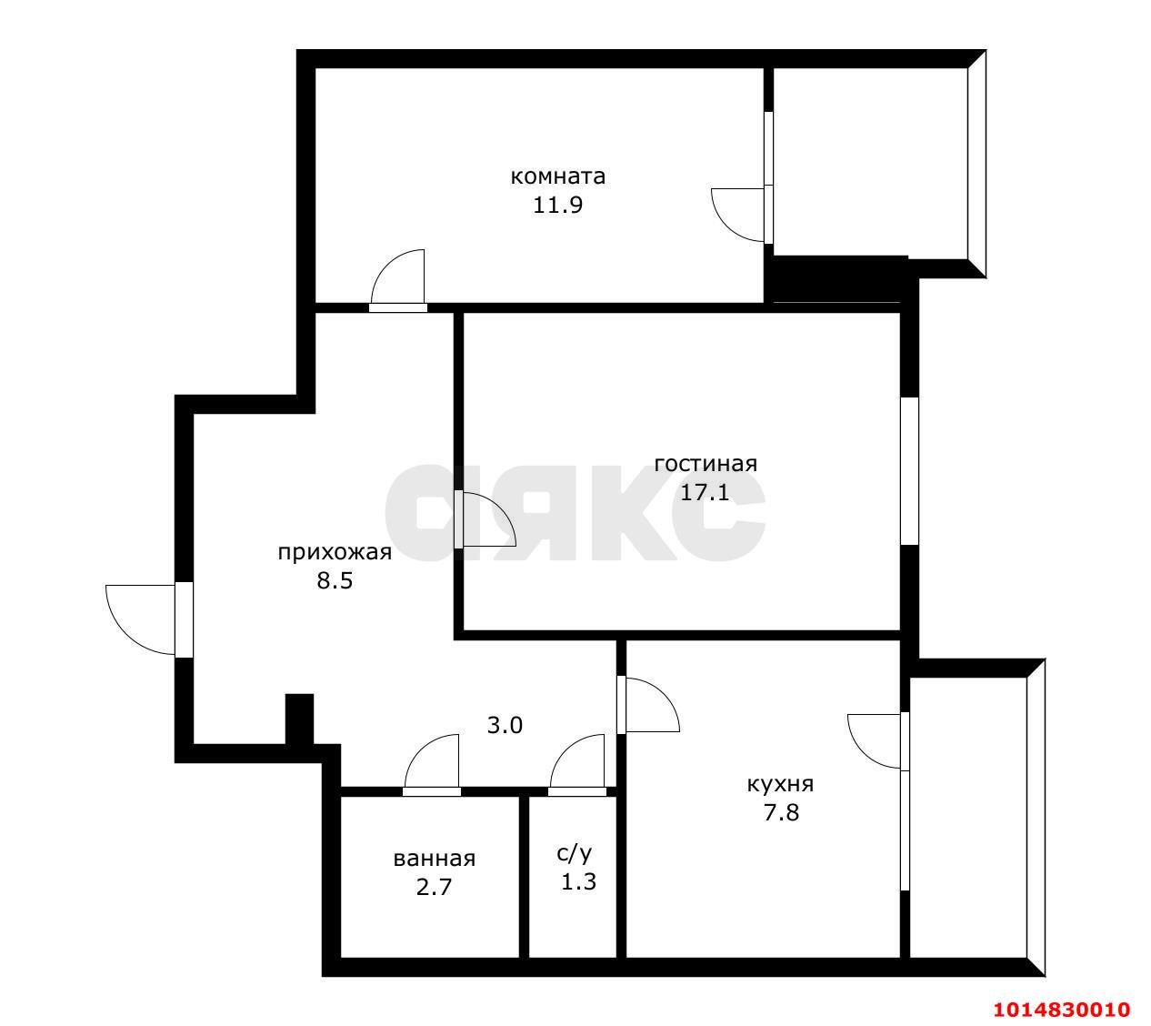 Фото №11: 2-комнатная квартира 30 м² - Краснодар, Черёмушки, ул. Стасова, 98