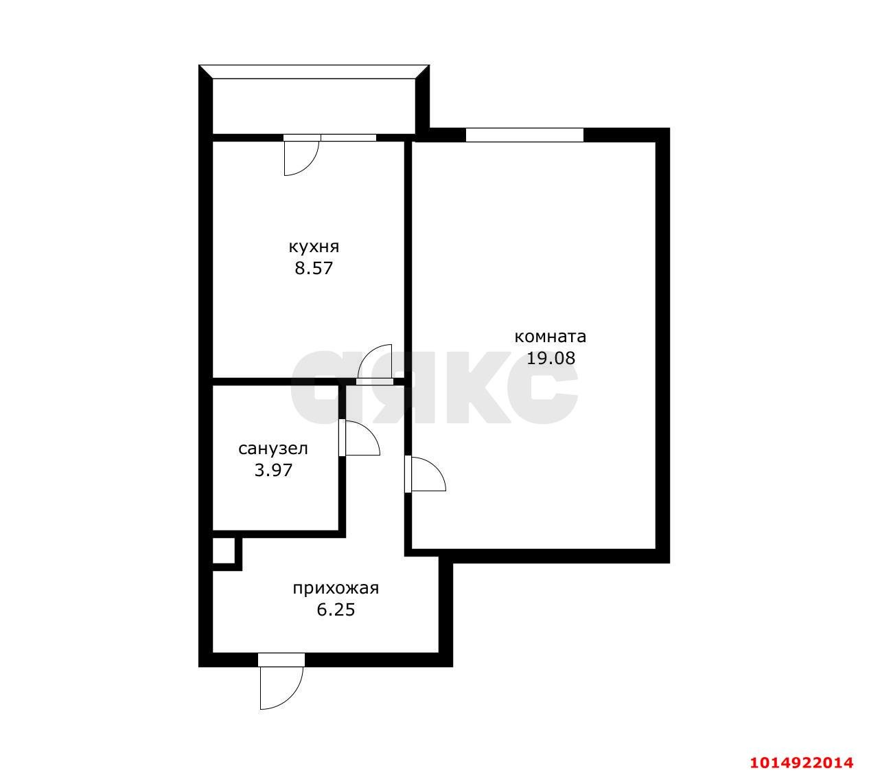 Фото №5: 1-комнатная квартира 40 м² - Краснодар, Карасунский внутригородской округ, ж/м Пашковский, ул. Фадеева, 15