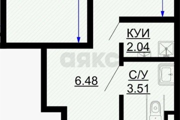 Фото №3: Торговое помещение 57 м² - Краснодар, мкр. жилой комплекс Свобода, ул. Домбайская, 55к2