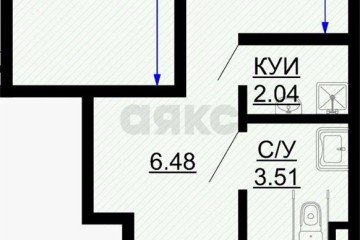 Фото №3: Торговое помещение 57 м² - Краснодар, мкр. жилой комплекс Свобода, ул. Домбайская, 55к2