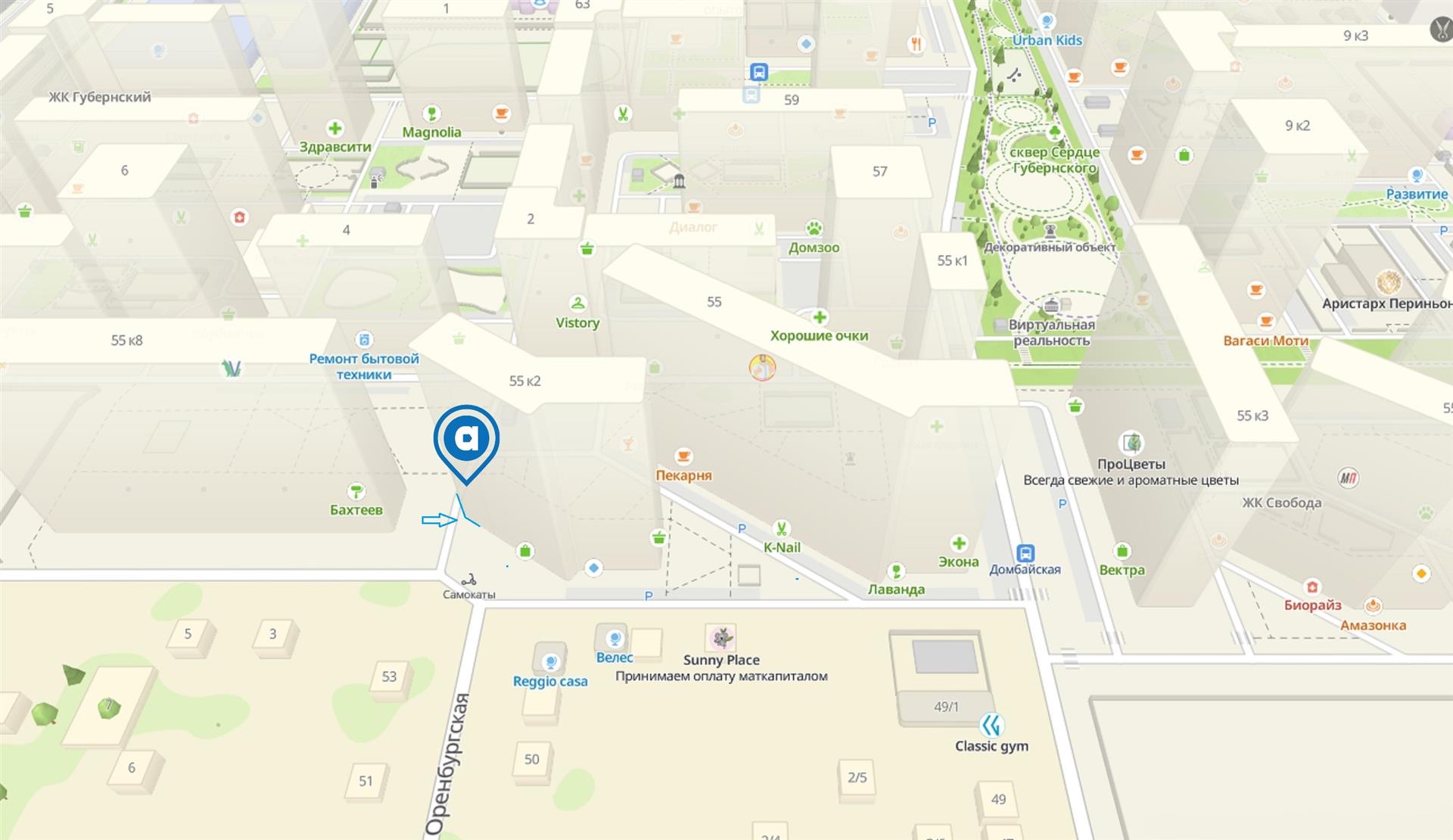 Фото №19: Коммерция 56 м² - Краснодар, Прикубанский внутригородской округ, жилой комплекс Свобода, мкр. Краевая Клиническая Больница, ул. Домбайская, 55к2