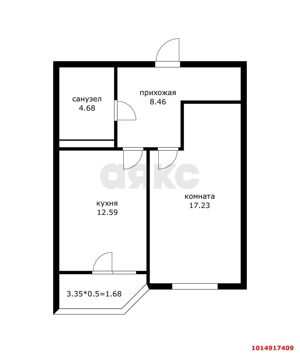 Фото №3: 1-комнатная квартира 46 м² - Краснодар, ЖК Лучший, ул. Ростовское шоссе, 30/7к2