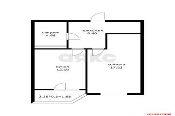 Фото №3: 1-комнатная квартира 42 м² - Краснодар, мкр. ЖК Лучший, ул. Ростовское шоссе, 30/7к2