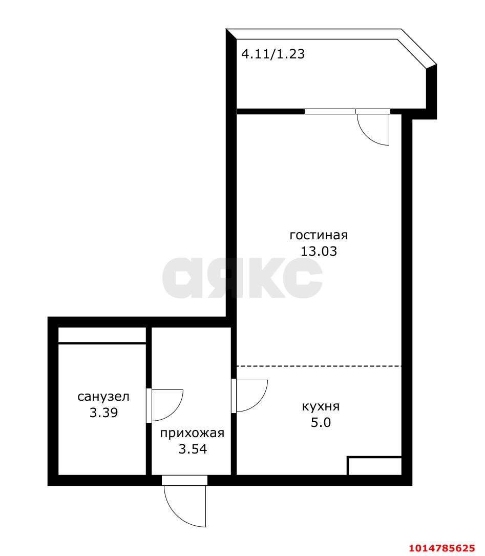 Фото №15: Студия 27 м² - Краснодар, Молодёжный, ул. Душистая, 29