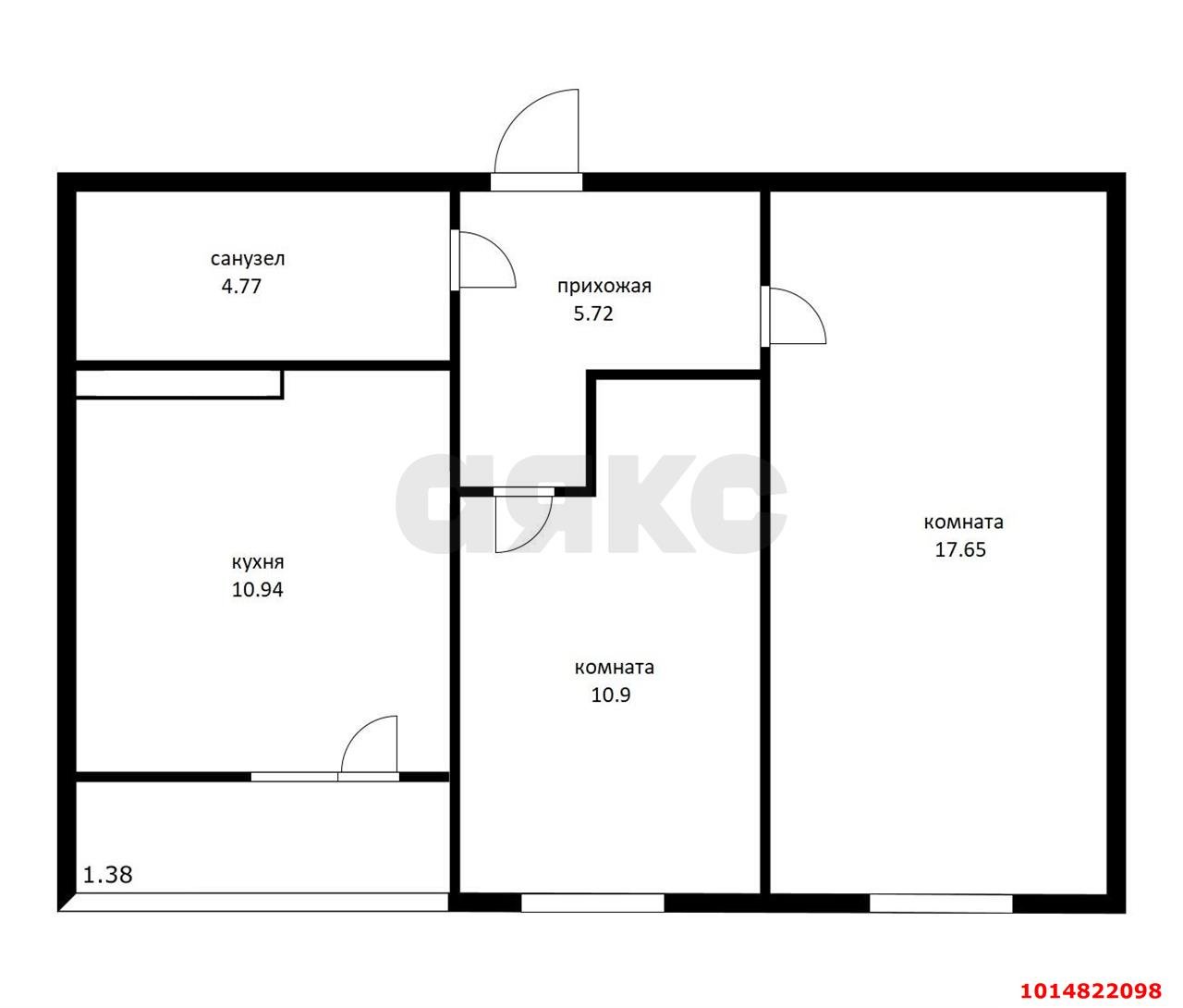 Фото №7: 2-комнатная квартира 51 м² - Краснодар, жилой комплекс Новые Сезоны, мкр. Прикубанский внутригородской округ, ул. Скандинавская, 1