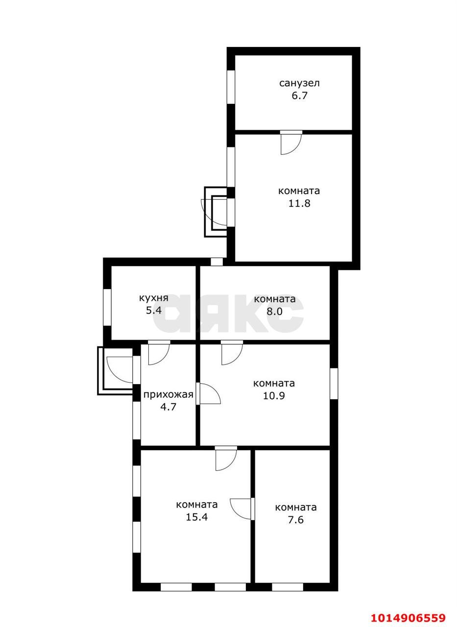Фото №8: Часть дома 70 м² + 4.49 сот. - Краснодар, Дубинка, пр-д Кольцевой, 35