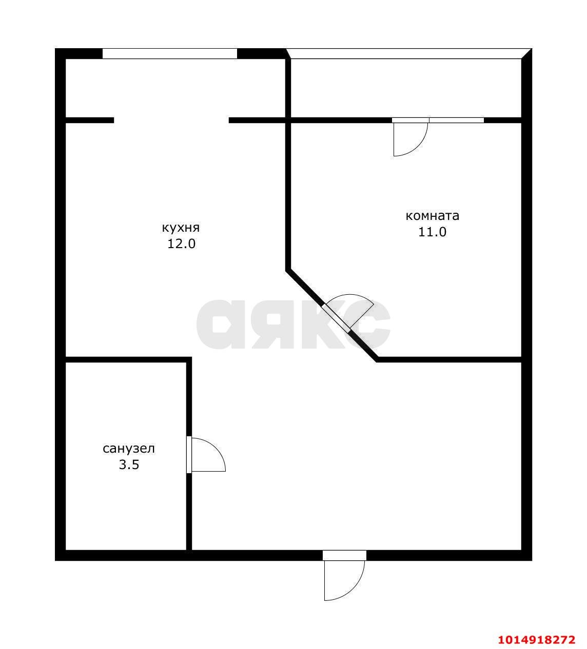 Фото №16: 1-комнатная квартира 31 м² - Краснодар, ЖК Территория Счастья, ул. Евгении Жигуленко, 3к1